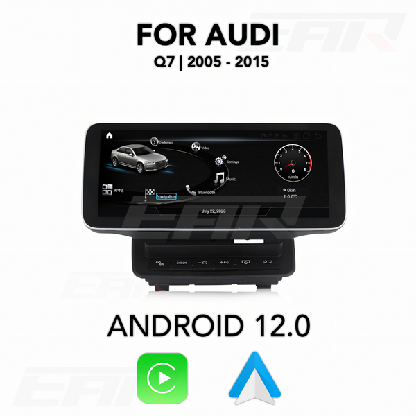 Audi Q7 Android 12.0 Multimedia 10.25"/12.5" Touchscreen Display + Built-In Wireless Carplay & Android Auto | 2005 - 2015 | LHD/RHD - Euro Active Retrofits
