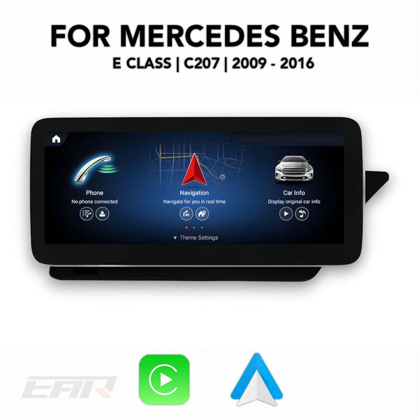 Mercedes Benz E Class Android 13.0 (C207/A207) Multimedia 10.25"/12.3" Touchscreen Display + Built-In Wireless Carplay & Android Auto | 2009 - 2017