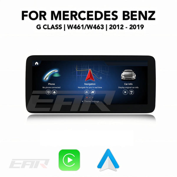 Mercedes Benz G Class Android 13.0 (W461/W463) Multimedia 10.25"/12.3" Touchscreen Display + Built-In Wireless Carplay & Android Auto | 2012 - 2019