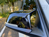 EBI BMW 5, 6 & 7 Series LCI (F10/F11/F18/F07/F06/F12/F13/F01/F02) M Style Mirror Cap Replacement | Gloss Black | Carbon Fiber | 2013 - 2017 - Euro Active Retrofits