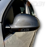 EBI Volkswagen Golf Mk5/Jetta/Passat Mirror Cap Replacement | Gloss Black | Carbon Fiber - Euro Active Retrofits
