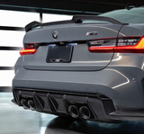 ECI+ BMW M3/M4 G80/G82/G83 OEM Style Rear Diffuser | Carbon Fiber / Forged Carbon - Euro Active Retrofits