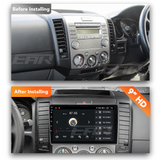 Ford Ranger (2006 - 2011) Multimedia 9" Touchscreen Display + Built-In Wireless Carplay & Android Auto - Euro Active Retrofits