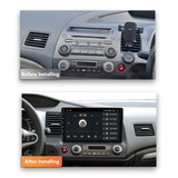 Honda Civic Sedan (2006 - 2011) Multimedia 10" Touchscreen Display + Built-In Wireless Carplay & Android Auto - Euro Active Retrofits AU