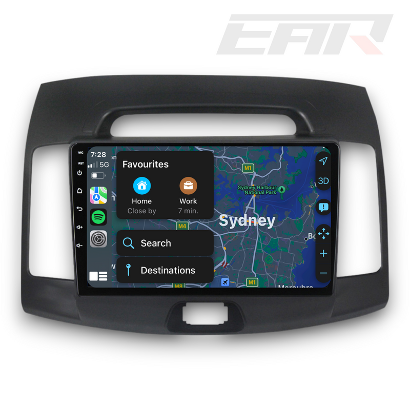 Hyundai Elantra/Avante (2006 - 2011) Multimedia 9" Touchscreen Display + Built-In Wireless Carplay & Android Auto - Euro Active Retrofits