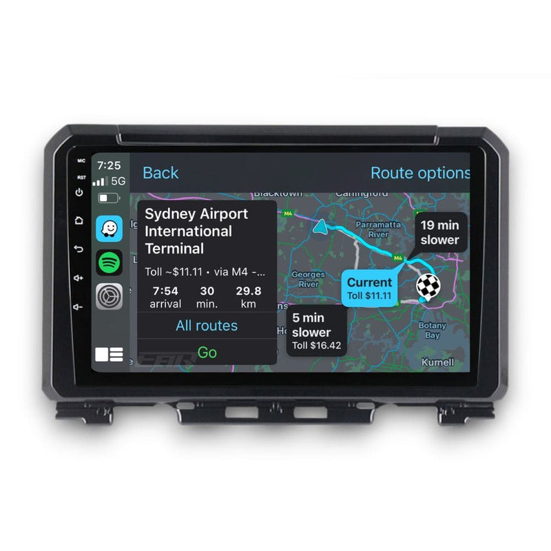 Suzuki Jimny (2018 - 2022) Multimedia 9" Touchscreen Display + Built-In Wireless Carplay & Android Auto - Euro Active Retrofits AU