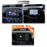 Toyota HiLux (2015 - 2023) Multimedia 10" Touchscreen Display + Built-In Wireless Carplay & Android Auto - Euro Active Retrofits